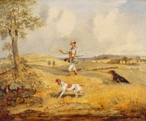 Patrijzenjacht door Henry Thomas Alken